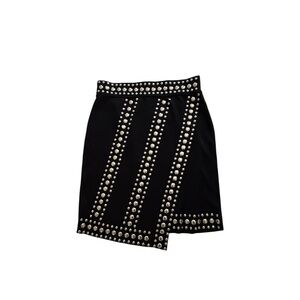 INC International Concepts Black Studded Mini Skirt